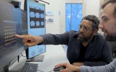 Nik Francis pointing at a computer